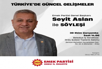 ASLAN, ORDU'YA GELİYOR