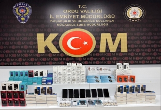 ORDU’DA KAÇAK TELEFON OPERASYONU