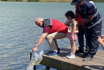 ORDU’NUN GÖLLERİNE SAZAN BALIĞI BIRAKILDI