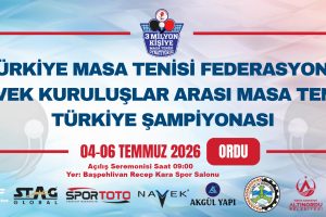 ORDU, TÜRKİYE’NİN EN İYİ MASA TENİSİ TAKIMLARINI AĞIRLAYACAK