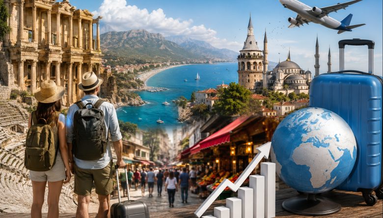 TÜRKİYE'NİN TURİZM GELİRİ YÜZDE 2,6 AZALDI
